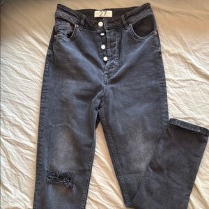 We the Free Black Skinny extra long High Waist